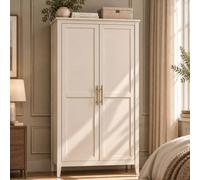 Matteo Double Wardrobe - Cashmere Finish - Contemporary in Cream Matteo Cream