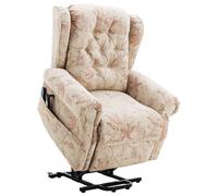 Matteo Dual Motor Electric Lift Recliner Chair - Heat & Massage, Elderly in Beige Matteo Beige