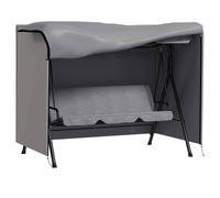 Matteo Durable Grey 3-Seater Garden Swing Chair Cover - Weatherproof Oxford in Light Grey Matteo Light Grey