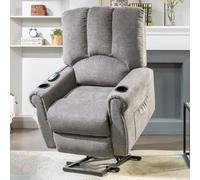 Matteo Electric Lift Grey Senior Recliner - Heated Massage, Stand Assist Matteo Grey