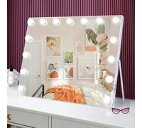 Matteo Ergonomic Hollywood Vanity Mirror 15-Dimmable Bulbs Touch Control Tabletop Usb Charging 58X46Cm Mt005846Bu-Ad