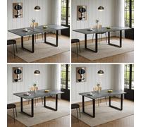 Matteo Extendable Dining Table - Grey Mdf - 140-220Cm