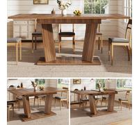 Matteo Extendable Dining Table - Wood Effect - Modern - Dining Table in Dark Brown | Size: 160 cm Matteo Dark Brown 160 cm