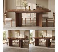 Matteo Extendable Walnut Rectangular Dining Table Matteo Walnut