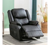 Matteo Fascinate N605 Black PU Leather Recliner Chair with Side Pocket Matteo Black