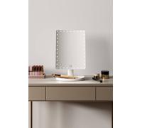 Matteo Hollywood LED Dimmable Tabletop Vanity Mirror with Storage in White Matteo White