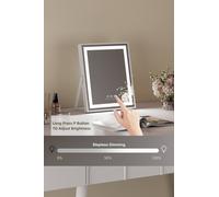 Matteo Hollywood LED Vanity Mirror - Dimmable, 192 LEDs, High CRI, 26x31cm in White | Size: 26x31 cm Matteo White 26x31 cm