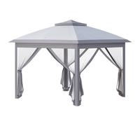 Matteo Large 3.3m Pop Up Play Tent - Zipped Mesh Walls, Double Roof - Grey Matteo Grey