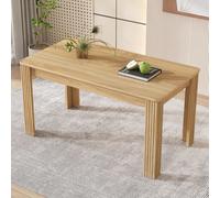 Matteo Modern 4-Seater Dining Table - Oak Effect MDF Wood in Light Brown Matteo Light Brown