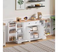 Matteo Modern Multifunctional Sideboard - Natural White MDF Matteo Natural White