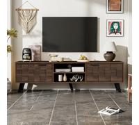 Matteo Modern Wood Effect Tv Cabinet With 2 Soft-Close Doors & 2 Open Shelves, 160.5Cm Wide