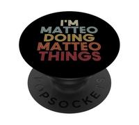 Matteo Name Matteo Personalized Name First Given PopSockets Adhesive PopGrip