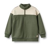 Matteo Organic Cotton Hoodie with Trucker Collar Khaki 4 years