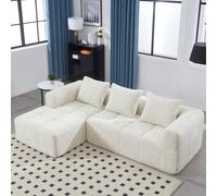 Matteo Oversized Modular Cloud Sofa Chenille L-Shaped - Modern Sectional in Beige Matteo Beige