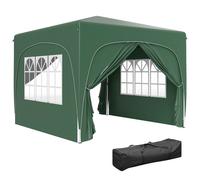 Matteo Pop-Up Gazebo Shelter - Dark Green, 3x3m with Accessories in Dark Green Matteo Dark Green