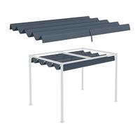 Matteo Retractable Pergola Sun Shade Cover - UV30+ Protected, Dark Grey Matteo Dark Grey