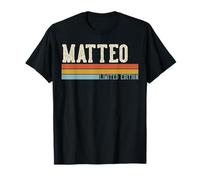 Matteo Retro Vintage Men Kids Boys First Name T-Shirt