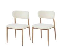 Matteo Set of 4 Boucle Upholstered Dining Chairs - Beige - Contemporary Style Matteo Beige