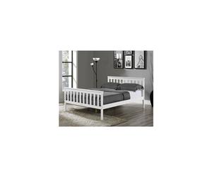 Matteo Single Bed High Foot End - White