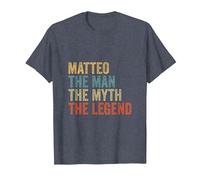 Matteo The Man The Myth The Legend T-Shirt, Men, Heather Blue, 5X-Large