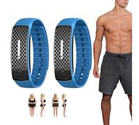 Matteo Ultrasonic Body Shape Wristband, Magnetic Lymphatic Drainage Detox Bracelet, Smart Waterpoof Weight Loss Slim Fit Bracelet for Men and Women (2PCS,Blue)