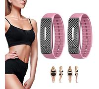 Matteo Ultrasonic Body Shape Wristband, Magnetic Lymphatic Drainage Detox Bracelet, Smart Waterpoof Weight Loss Slim Fit Bracelet for Men and Women (2PCS,Pink)