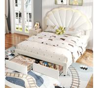 Matteo Upholstered Bed, Adults Teenagers 4ft6 Double Bed in Beige Matteo Beige Double