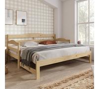 Matteo Versatile Daybed Cabin Bed With Pull-Out Trundle, 3Ft Single - 90 X 190 Cm, Natural Finish