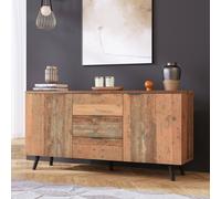 Matteo Vintage Brown Sideboard Storage Cabinet with Shelves & Drawers Matteo Brown