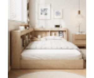 Matteo White Oak 3Ft Single Storage Bed Frame With Integrated Drawers - Durable Mdf & Plywood Design