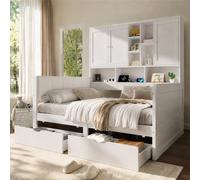 Matteo White Single Cabin Bed With Storage, Rgb Led & Usb Charging - Kids & Teens