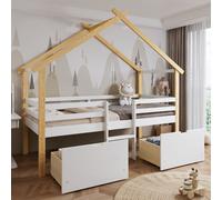 Matteo Wooden Children's Bed, 3ft Single Bed in White Matteo White Single