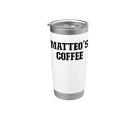 Matteo's Coffee Matteo Name Personalized Stainless Steel Insulated Tumbler