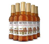 Matteo's Sugar Free Coffee Flavoring Syrup, Cinnamon Vanilla, Delicious Coffee Syrup, 0 Calorie, 0 Sugar Coffee Syrups, Keto Friendly, 25.4 Oz, 6Count