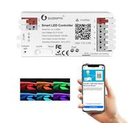 Matter LED Controller RGBCCT PWM Dimming ACK Alexa Connect Work with Matter Echo Device APP Voice Control 20A Max for RGBCCT Strip Light (Matter Hub Require)