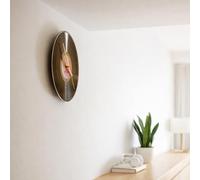 Matter Shaping Engineering Real Vinyl Record Wall Clock - Handmade from 70s~90s LPs, Vintage Retro Wall Art, Silent Movement, Minimalist Decor with Gold Hands