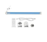 Matter Thread Smart Roller Shade Motor for 38mm Tube, Rechargeable Battery Powered, Compatible with Apple HomeKit/Google Assistant, Voice & App Control (Motor with 6 channel remote)