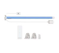 Matter WiFi Roller Shade Motor For 17/25/28mm Tube, Plug-in Power, Compatible with Home Google Home SmartThings App/Voice/Remote Control (Motor + 1-channel Remote)