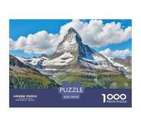 Matterhorn 1000 Pieces Premium Jigsaw Building Age 12+ Cool Collage Effect, Home Decoration, Educational, Challenging Puzzle Games 70x50cm/1000pcs