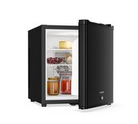 Klarstein Fridge, Mini Fridge with Glass Door, 28L Mini Fridge for Drinks & Snacks, Fridge Small & Quiet, Adjustable Shelves, Lock, Changeable Door Hinge, Height-Adjustable feet