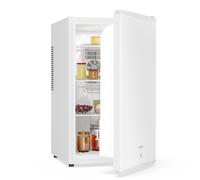 Refrigerator 68 L Mini Fridge Glass Door Drinks Fridge Small Skincare White [EEK: E]