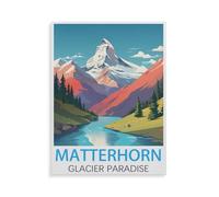 Matterhorn Glacier Paradise，Jigsaw Puzzles for Adults 1000 Piece Challenging Game Toys, Impossible Puzzle,1000 Piece Jigsaw Puzzles for Adults Family Decoration Puzzle（75x50cm）-HY49