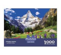 Matterhorn Mountain Alpine Meadow 1000 Piece Jigsaw Puzzle Paper for Adults Relaxing 70x50cm/1000pcs