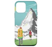 Matterhorn Switzerland Retro Travel Design Case for iPhone 12 mini