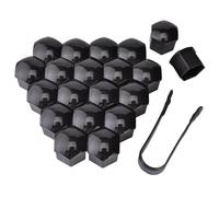 MATTFO 20 Pcs Car Wheel Nut Covers Caps, For Vauxhall Vivaro-e Life/VXR8 GTS-R/Zafira C Tourer, Hexagonal Tire Nut Covers with Removal Tool Decorative Accessories,A-17mm