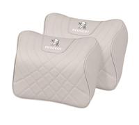 MATTFO 2Pcs Car Headrest Pillow, For Peugeot 408/308/4008/3008/508/2008 Car Seat Neck Pillow Car Gadget Seat Headrest Neck Pillow Comfortable Breathable,E