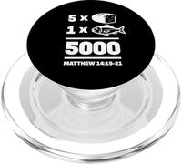 Matthew 14:19-21 5 Loaves x 2 Fishes 5000 People Fed PopSockets PopGrip for MagSafe