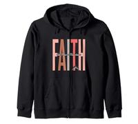 Matthew 17:20 Christian Bible Verse Faith Can Move Mountains Zip Hoodie