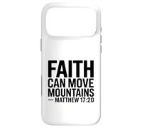 Matthew 17:20 Faith Can Move Mountains Bible Verse Case for iPhone 17 Pro Max