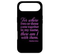 Matthew 18:20 Where Two Or Three Gather In My Name Scripture Case for iPhone Air